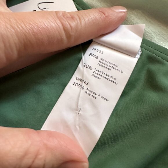 CUPSHE {NWT} One Piece Criss Cross Deep V Swimsuit | Medium | Basil Green - Picture 7 of 9